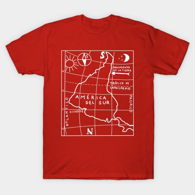 América Del Sur T-Shirt by byebyesally